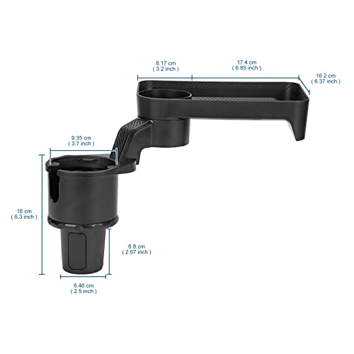 Bandeja portavasos para coche 3 en 1 ajustable con base giratoria miniatura 2