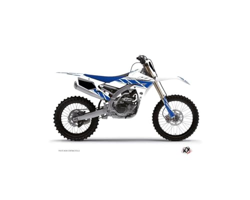 Kit déco moto cross Yamaha 250 YZ blanc bleu pour vos sorties et entraînements