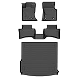 AZYT Floor Mats & Cargo Liner for Range Rover Velar 2021-2025 2026, All Weather Automotive TPE Floor Liners Set Anti-Slip Waterproof Accessories (Car Mats+Trunk Mat) Black