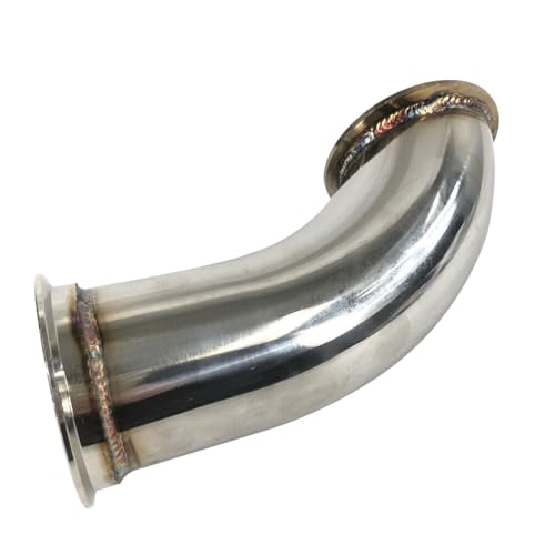 Codo de escape turbo de 3 pulgadas y 90 grados en acero inoxidable resistente 3