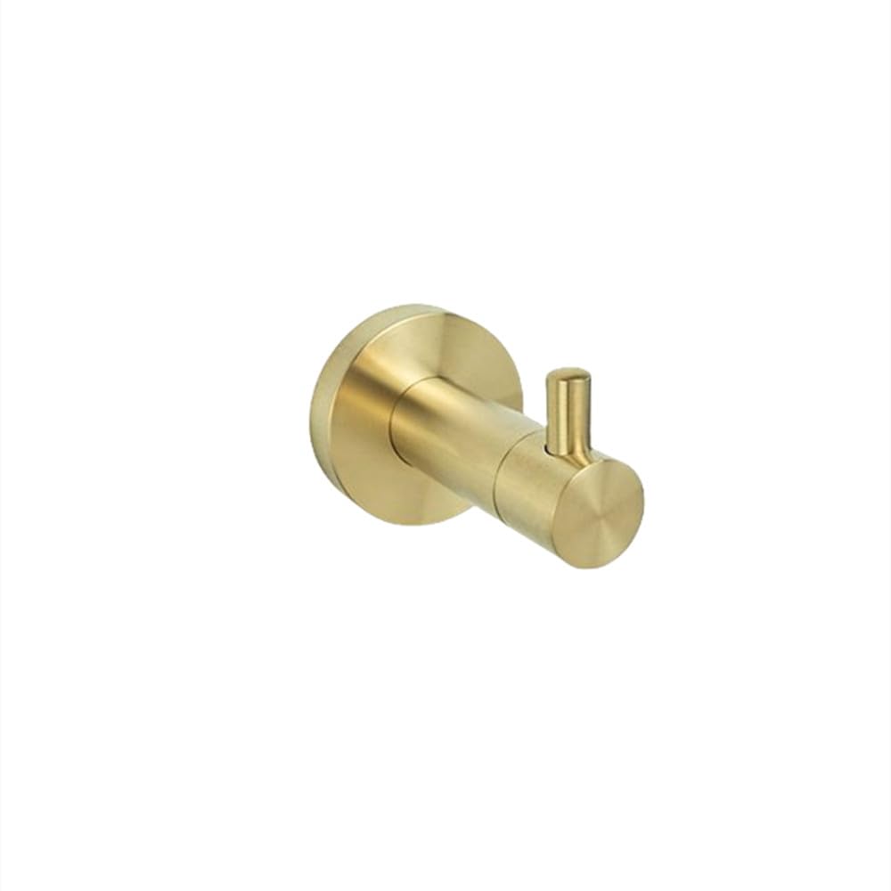Barre à serviettes en or brossé et accessoires luxe pour salle de bain