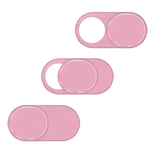 Elimoons Ultra-Thin Webcam Cover Slide Metal Laptop Camera Cover Sticker Blocker for Laptop Apple MacBook iMac iPad Cell Phone Tablet Echo Show Anti Spy Privacy