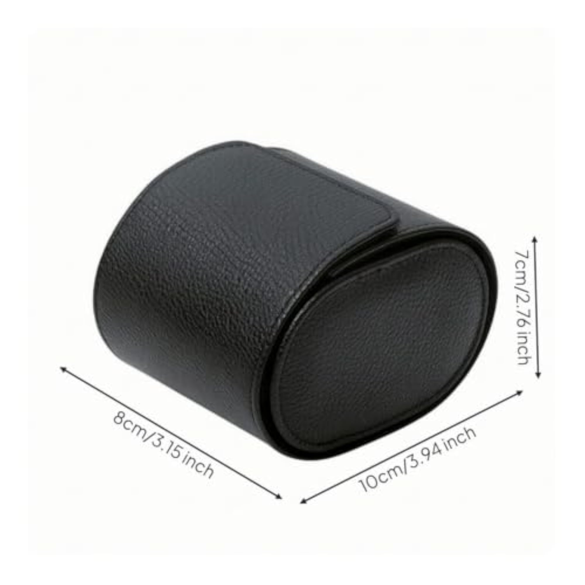 PU Leather Travel Watch Case, Scratch Resistant