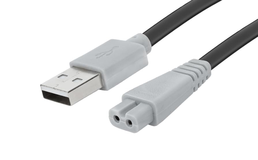 Image of 5V USB CHARGING CABLE COMPATIBLE WITH SYSKA TRIMMERS & SHAVERS | REPLACEMENT FOR TRIMMER CHARGER | SYSKA BUSB3