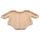 TOPPERFUN Holztablett in Form Eines Babystramplers Servierbrett Für Babypartys Zum Anrichten Von Obst Gemüse Und Käse