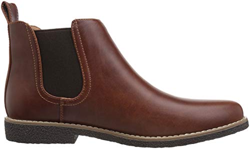 Deer Stags Boy's Zane Memory Foam Dress Comfort Chelsea Boot, Redwood/Dark Brown, 2 Medium Us Little Kid #TOP5