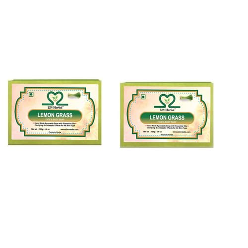 Image of Lemon Grass Handmade Premium Soap (Pack of 2) 250 GMS (2 x 125 g)
