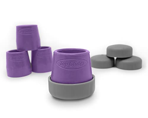 Bundle: Top Glides Steel-Reinforced 1 1/8