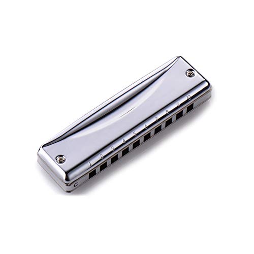 Harmonica Metal 10 Holes C Key and G Key for Beginner Adults Kids Gift (Size : G Key) (G Key) - Les Beatles, Paul McCartney, John Lennon, RIngo Starr, George Harrison Harmonica Metal 10 Holes C Key and G Key for Beginner Adults Kids Gift (Size : G Key) (G Key)