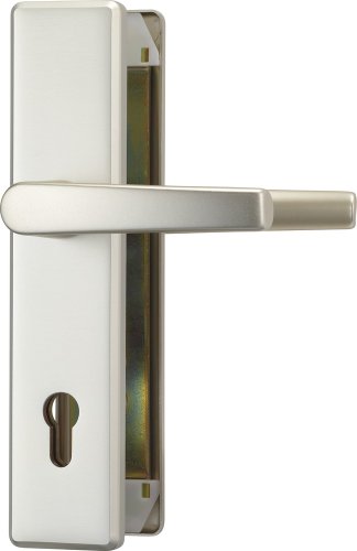 Preisvergleich Produktbild ABUS Tür-Schutzbeschlag KLT512 mit beidseitigem Drücker, neusilber, 248993