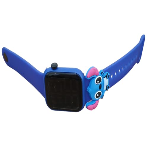 SMACTUDO, Relógio digital Infantil Stitch Resistente à Água-Az