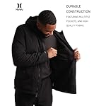 Hurley Mens Winter Jacket - Warm Zip Up Hooded Parka Sherpa Lined Jackets For Men with Multiple Pockets (Sizes S-XL) - Image 5