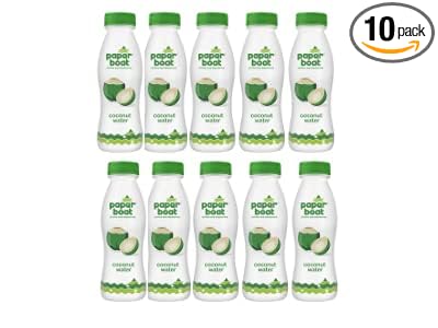 Paper Boat Coconut Water, Refreshing Coconut Flavour, Vital Minerals (Pack of 10, 200ml Each)