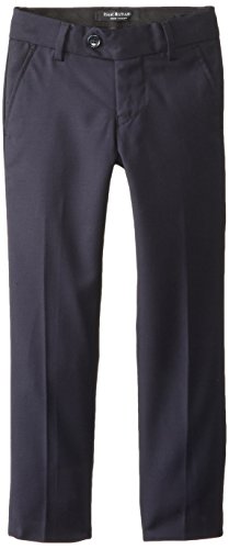 Isaac Mizrahi Black Label Little Boys' Slim Little Solid Fit Wool Pant