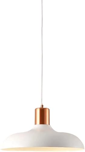 Candelabro nórdico para comedor, moderno estilo macarrón, iluminación colgante de techo con pantalla de metal industrial grande para cocina, isla,