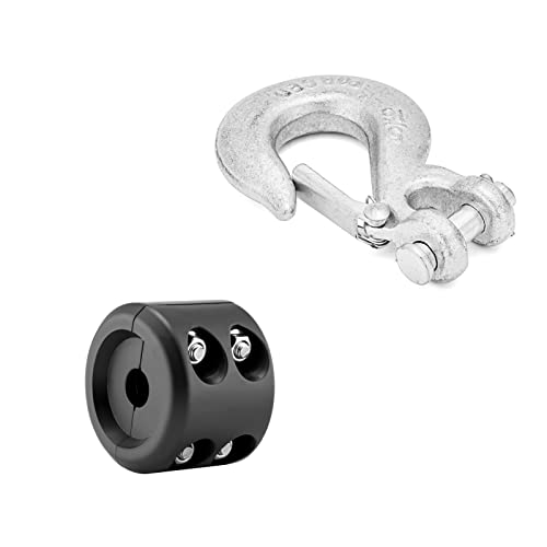 Wsays 5/16" Winch Clevis Slip Hook And Winch Cable Stopper Compatible With Atv Utv #TOP6