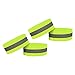 prendre 反射バンド アーム バンド マジックテープ式 4個セット ランニング ウォーキング ジョギング 夜間 散歩 反射材 反射板 PR-REF01BA-YGR