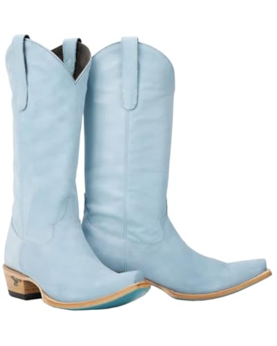 Lane Women's Emma Jane Tall Western Boot Snip Toe - LB0558X 7 1/2 M US Blue