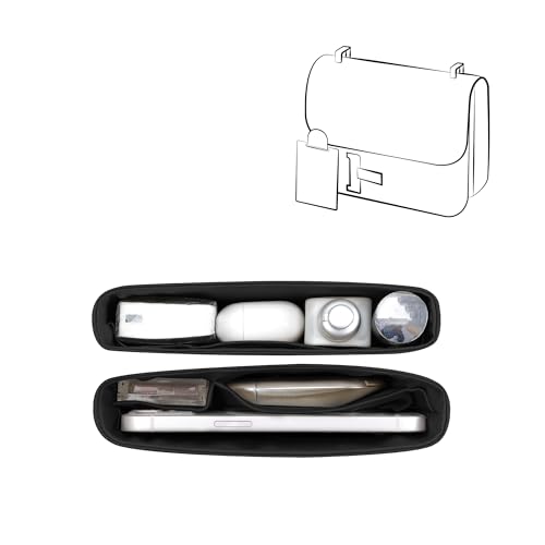 Image of Constance Bag Insert Organizer For Hermes(18 With Mirror,Black)