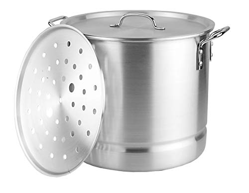 Comparison: Best Aluminum Stock Pot 11 Kitchen Sense Aluminum Stock Pot with Steamer 16 quart (4 gallon)