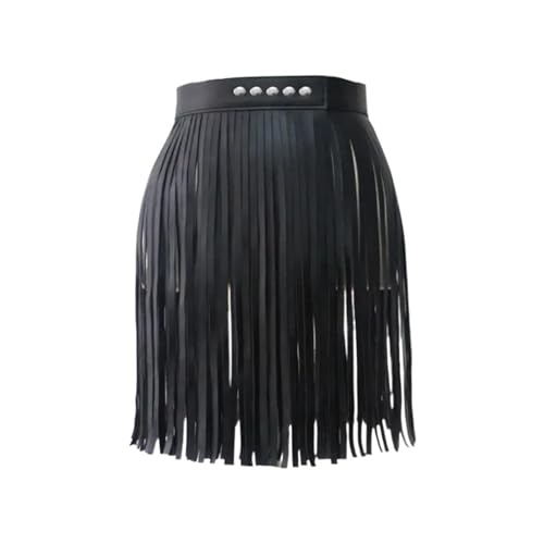 Jupe punk rock en cuir synthétique de haute qualité pour femme exigeante