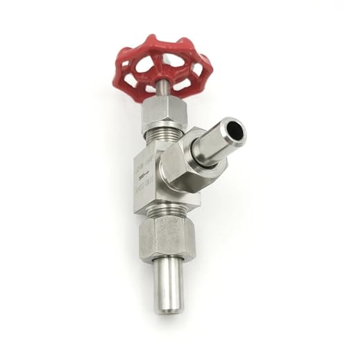 Válvula de aguja de alta presión J24W-160P en acero inoxidable pulido DN15 OD18mm 4