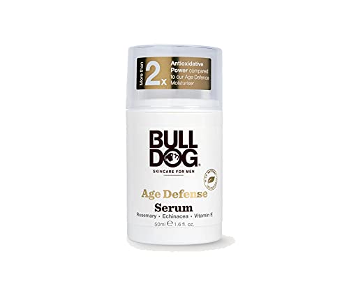Bulldog Age Defense Serum for Mens Skincare and Grooming, 1.6 Ounce