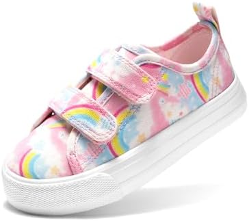 DREAM PAIRS Kid Toddler Sneakers Boys Girls Canvas with Cartoon D...