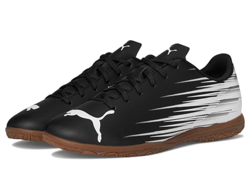 Puma Men's ATTACANTO Indoor Trainer Soccer Shoe, Puma Black-Puma White, 9