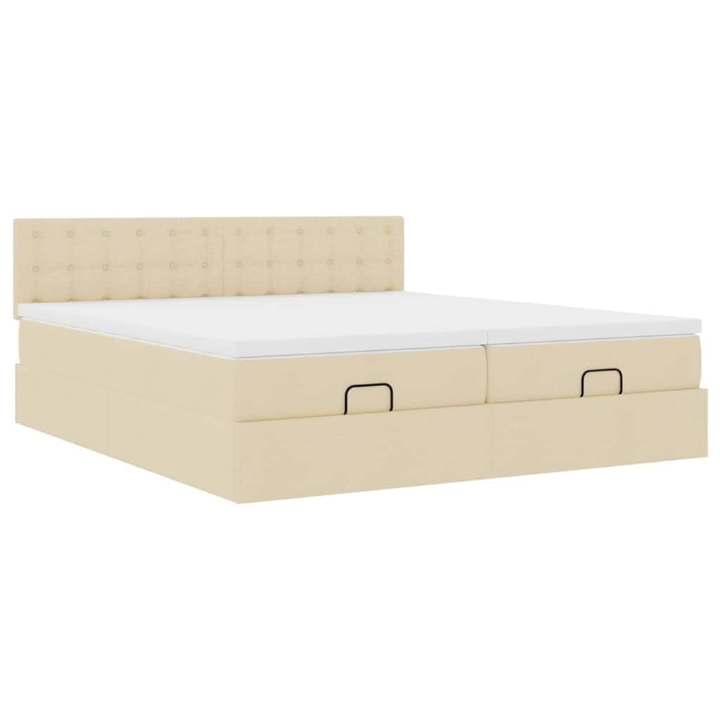 Letto contenitore con sollevamento idraulico a gas con materassi a molle