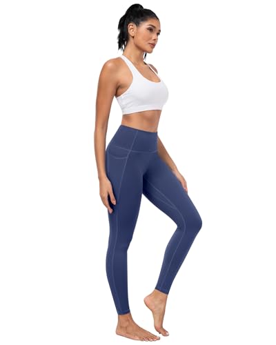 Image of ATHVOTAR Leggings with Pockets for Women, 7 Packs High Waisted Workout Tummy Control Yoga Pants