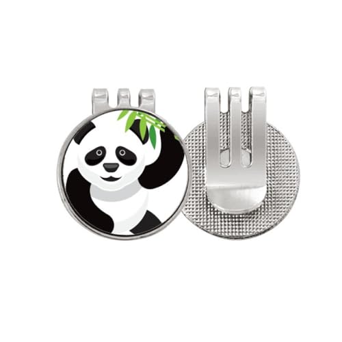 Marqueur de balle de golf émail au motif de panda traditionnel chinois