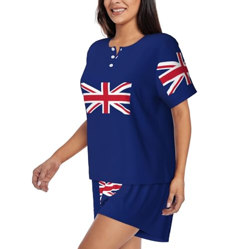 Conjunto de pijama con bandera británica y manga corta perfecto para un detalle cómodo 2