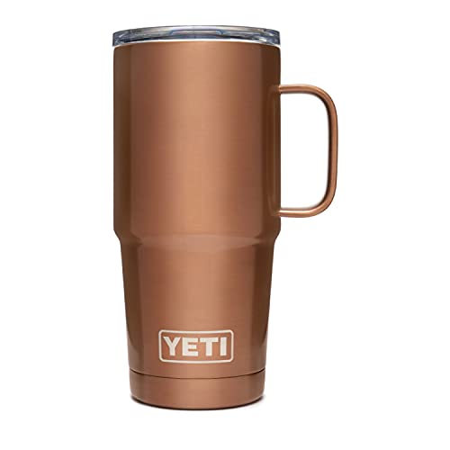Image of YETI Rambler 20 oz Travel Mug, Stainless Steel, Vacuum Insulated with Stronghold Lid