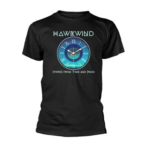 T-Shirt Hawkwind Stories from Time and Space noir pour adulte en taille S