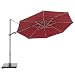Produktbild Knirps Sonnenschirm PENDULAR - Runder Premium Ampelschirm - Stilvoll und hochwertig - Starker UV-Schutz - 340 cm - Bordeaux