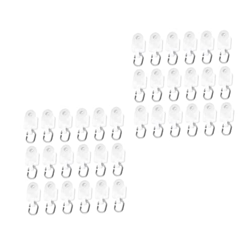 Unomor Curtain Hooks 100 Pack Heavy Duty Track Pulleys for Runners Easy to Install Fit Vertical Curtains