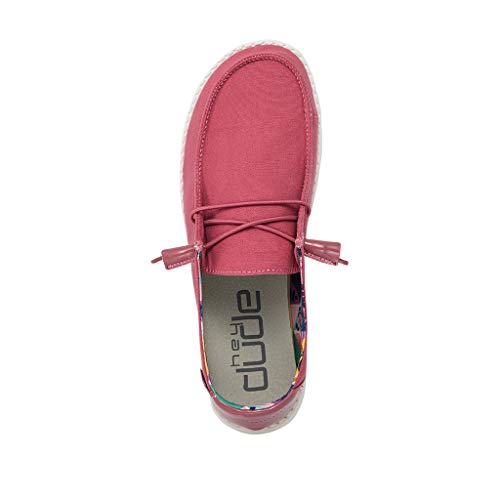 Image of HEYDUDE Women's Wendy Chambray | Women's Shoes | Women's Lace Up Loafers | Comfortable & Light-Weight
