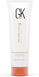 Global Keratin GKhair ThermalStyleHer Cream (100ml/ 3.4 fl. oz) Seals Moisture into Hair