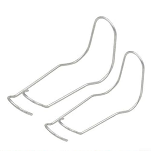 WIIYENA 10 hebillas de alambre de acero para invernadero, resorte de presión, clip superior de tubo, plata, 11-20 mm