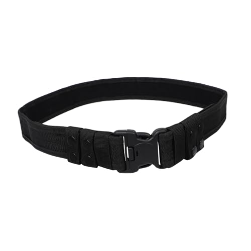 Outdoor Training Belt with Heavy Duty Loop Fastener Ergonomic Security Belt for Hiking Duty Belts for and Mens Training Needs Durable Snap Strap Retainer