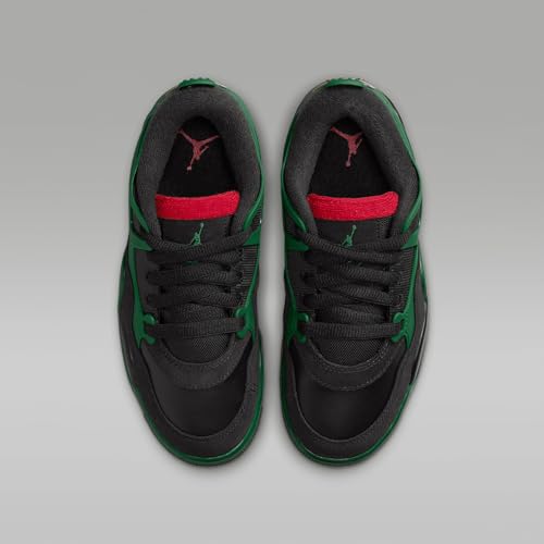 Air Jordan 4 RM Big Kids' Shoes (Black/Gorge Green/Varsity Red)4