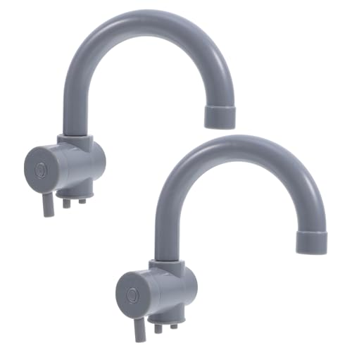 GETAJGHSD Lot De 2 Robinets De Cuisine Factices pour Enfants Accessoires De Jeu De Rôle Réalistes en Plastique Jouet Simulation Robinet pour Jeux D'Imitation Intérieur Et Extérieur