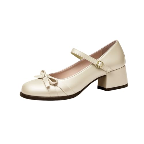 Mary Janes chaussure femme confortable escarpin blanc élégant stiletto