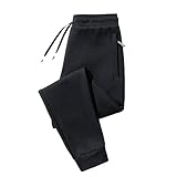Generisch Pantalón de entrenamiento para hombre largo de algodón - Pantalón de chándal para hombre baggy de tallas grandes M-5Xl, pantalón deportivo elegante con bolsillos, pantalón de ocio con
