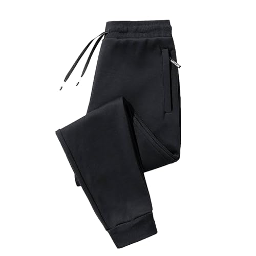 ofeirhz Pantaloni della tuta da uomo con coulisse in vita elasticizzata da uomo Pantaloni da jogging da lavoro e utilità Pantaloni da allenamento di lunga durata Facile da pulire Orlo elasticizzato