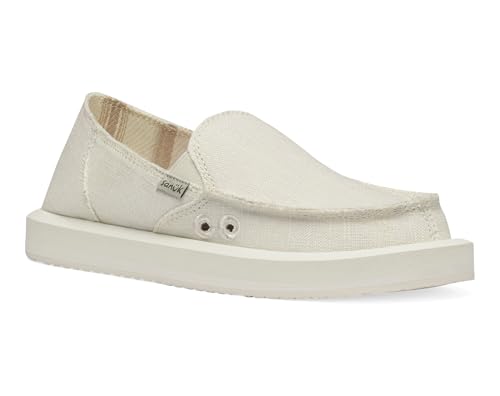 Image of Sanuk Womens Donna Soft Top Hemp Loafers | Womens Shoes | Slip On Shoes for Women | Women's Slip-on Loafers | Memory Foam Footbed