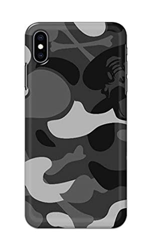 Image of Printed Hard Back Cover Case for Apple iPhone Xs Max Back Cover (Army Pattern) -1302