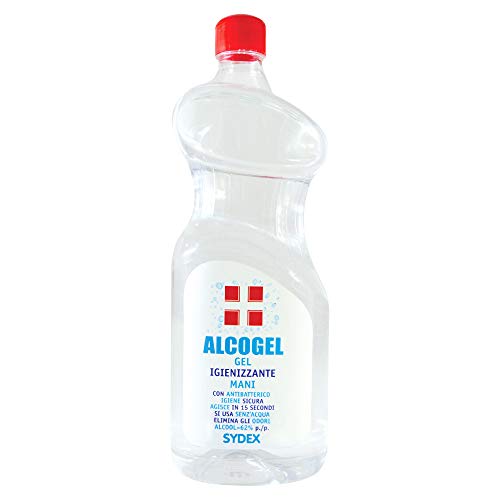 Gel Sydex desinfectante para manos antibacteriano 1 l sin aclarado  62% alcohol Maxi Formato de 1000 ml con elimina los olores