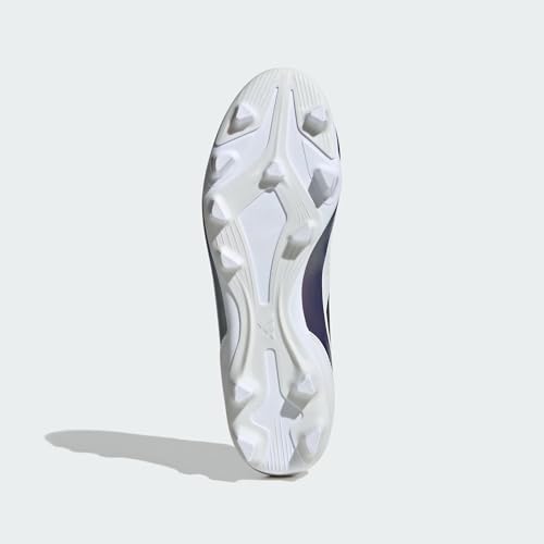 Image of adidas X Messi Unisex Adult F50 Club FxG Messi Football Shoes Synthetic Upper with Leather Forefoot /Firm Ground Outsole All Season, 11 UK, White